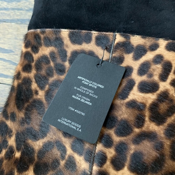 New Saint Laurent Charlotte Calf Hair Ankle Boot - Picture 8 of 16